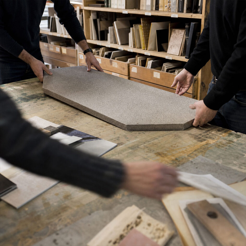 Prodotti di aziende partner negli spazi Materium